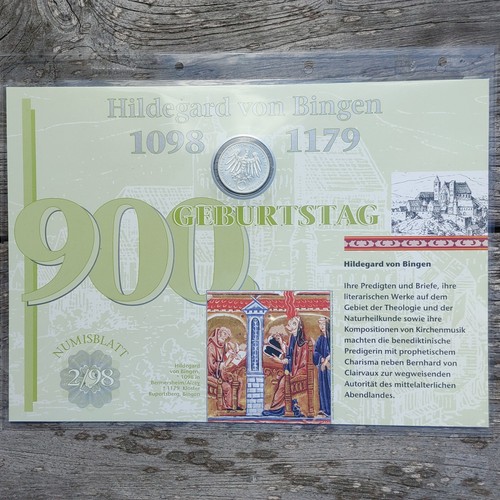 Brd bund numisblatt 1998 - brd, 2/1998